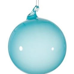 Winward Jim Marvin Light Turquoise Bubblegum Glass Ornaments