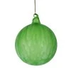 TheHolidayBarn.com Jim Marvin Mint Green Marble Ice Glass Ball Ornaments