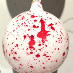 Winward New! Jim Marvin Peppermint Splash Glass Ball Ornaments