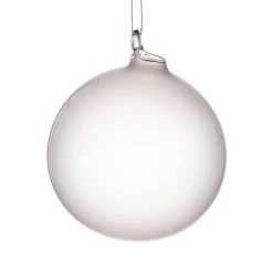 Winward New! Jim Marvin Light Gray Bubblegum Glass Ornaments