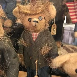 TheHolidayBarn.com Thanksgiving Jimmy Scarecrow Bear, Handmade