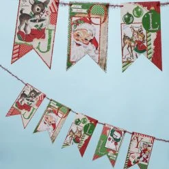 Bethany Lowe Jolly Retro Christmas Garland