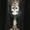 New! Katherine's Collection Skeleton King Candle Holder