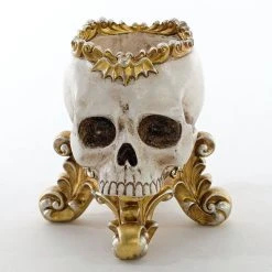 New! Katherine's Collection Skull Footed Bowl