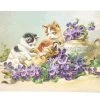 Ernst Freihoff Kitty Cat Playtime Postcard Easter