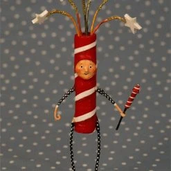 Sparky Firecracker Figurine - Lori Mitchell