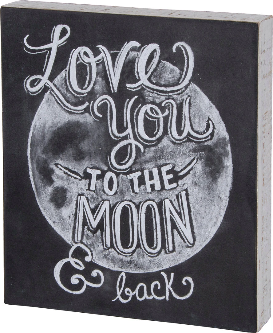 TheHolidayBarn.com Love You To The Moon & Back Sign