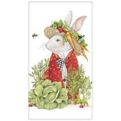 Mary Lake-Thompson Bunny Gardener Flour Sack Towel