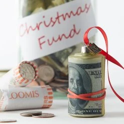 Raz Money Roll Ornament New!