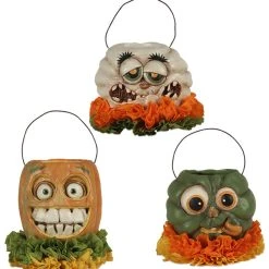 Bethany Lowe Monster Mash Buckets, Mini New!