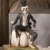 TheHolidayBarn.com Mr. Skeleton On Pumpkin New!
