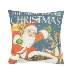 TheHolidayBarn.com Night Before Christmas Pillow New!