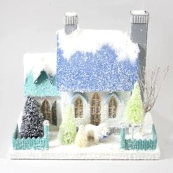 Cody Foster New! North Pole Bungalow With Polar Bear Putz House