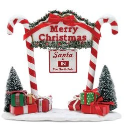 TheHolidayBarn.com North Pole Candy Cane Entrance New!