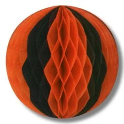 Beistle Beistle Vintage Halloween Orange & Black Tissue Balls - 3 Pack