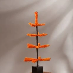 Bethany Lowe Orange Halloween Tabletop Tree, 19" New!