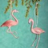 The Holiday Barn Recycled Paper Flamingo Ornaments Cody Foster
