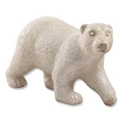 Bethany Lowe Platinum Glitter Polar Bear