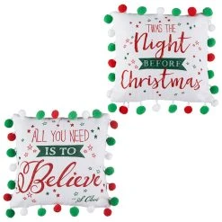 Raz Pom Pom Christmas Pillows