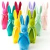 TheHolidayBarn.com Pop Of Color Flocked Bunny Rabbit, 16" New!