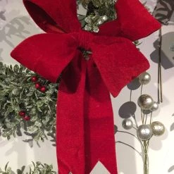 Winward New! Red Velveteen Bow Clip