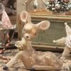 Bethany Lowe Resting Rudy Reindeer Figurine