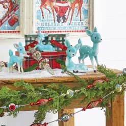 Raz Retro Turquoise Blue Deer