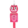 Cody Foster Retro Cat Clock Ornament, Pink New!