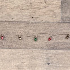 Ragon House Retro Christmas Light Bulb Garland, Mini