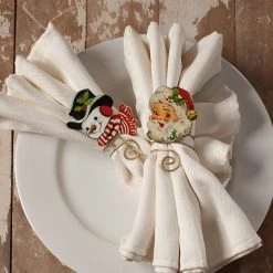 Bethany Lowe Retro Christmas Napkin Rings New!