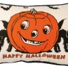 Primitives By Kathy Retro Happy Halloween Pillow New!