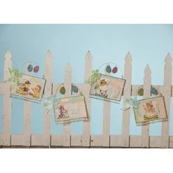 Bethany Lowe Retro Spring Post Card Ornaments