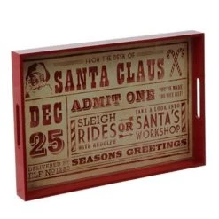 Raz Santa's Ticket Tray