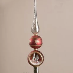 Bethany Lowe New! Santa In His Sleigh Indent Tree Topper