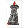 Mary Lake-Thompson Schnauzer With Cardinal Flour Sack Towel