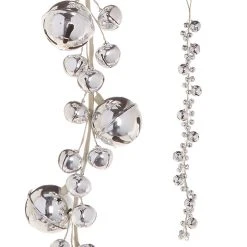 Raz New! Silver Bell Garland