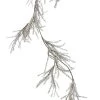 Creative Co-Op Silver Tinsel Pine Garland Christmas