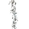 TheHolidayBarn.com Shining Silver Ivy Garland New!