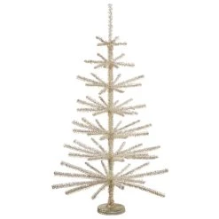 Raz New! Silver Tinsel Tree, 36"