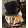 Bethany Lowe Mr. Skeleton Skull In Top Hat New!