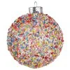 Raz New! Sprinkle Ball Ornament, Set Of 6