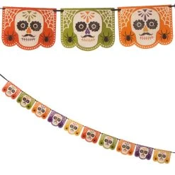 Bethany Lowe Sugar Skull Garland New!