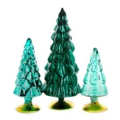 Cody Foster Tonal Teal Trees, Glass