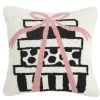 TheHolidayBarn.com Tiffany's Gifts Hooked Pillow Christmas