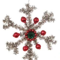 ShiShi Tinsel Snowflake With Glass Beads New!