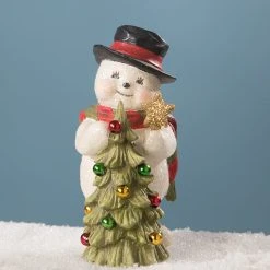 Bethany Lowe Trimming The Tree Snowman New!