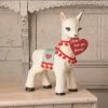 Bethany Lowe New! Valentine Llama, Paper Mache
