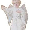 ShiShi Victorian Christmas Heaven's Little Angel Ornament, Decoupage On Metal