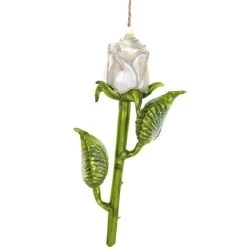 Cody Foster White Rose Ornament New!