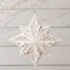 Bethany Lowe Winter White Paper Snowflake Ornament